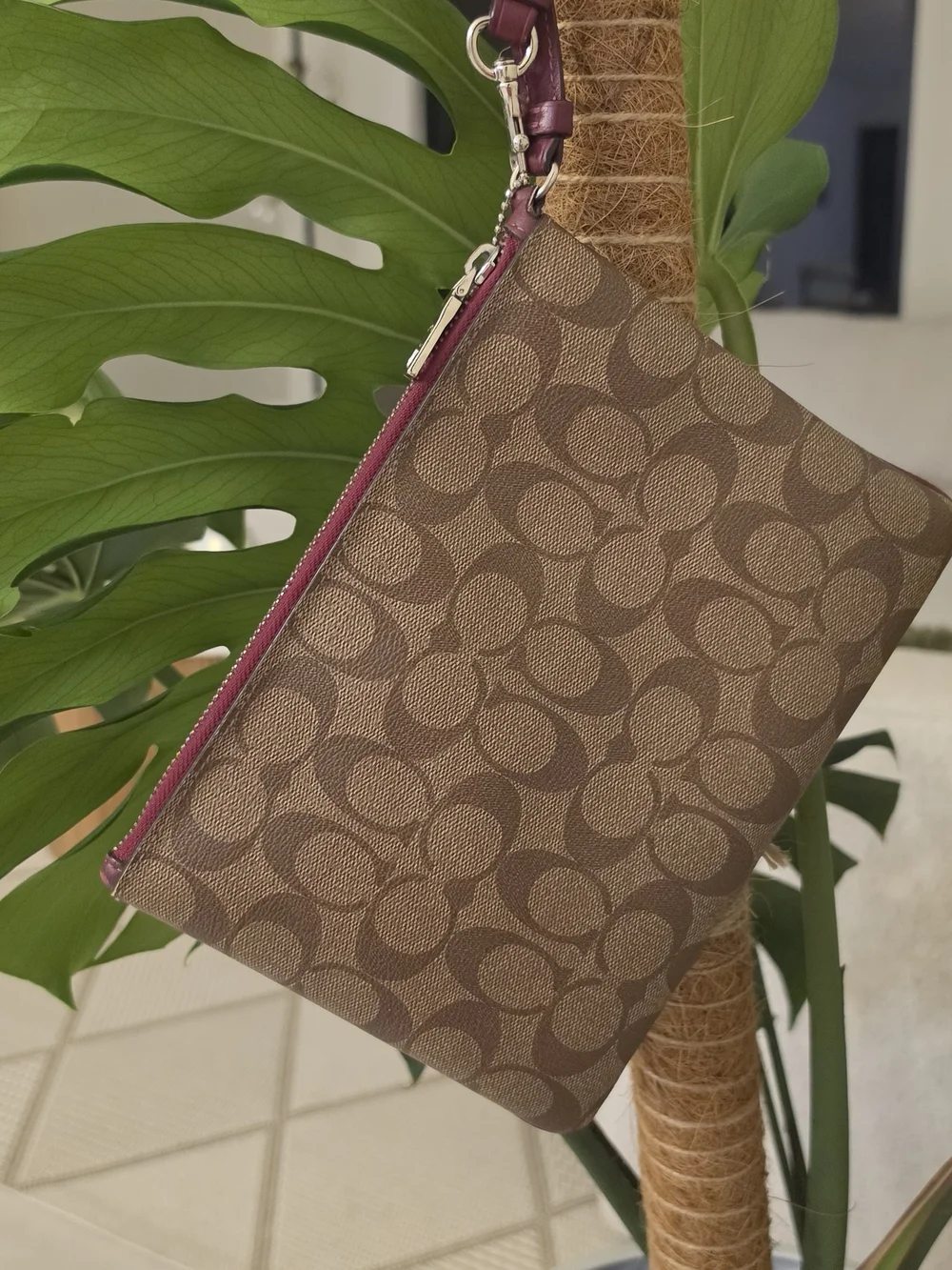 Coach Pouch In Signature Canvas